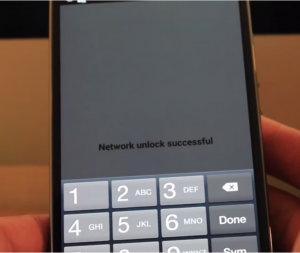 Network Unlock Successfull