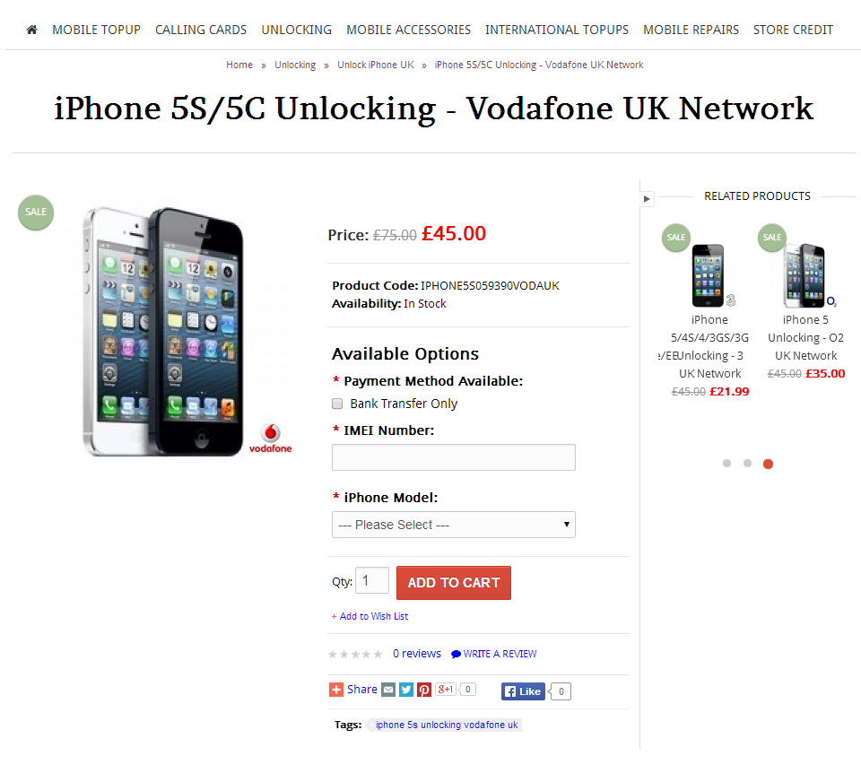 How To Unlock iPhone 5C On Vodafone Network