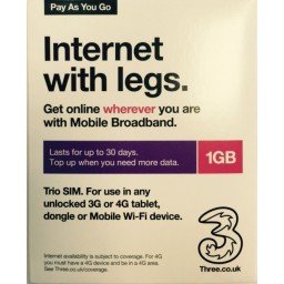 3 Mobile 1GB Pre-Loaded Data SIM
