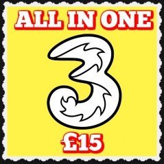 3 Mobile All-In-One-15 Free Sim and Postage