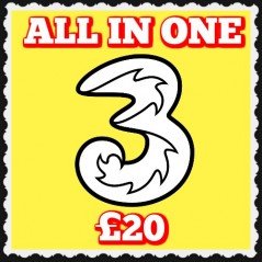 3 Mobile All-In-One-20 Free Sim and Postage