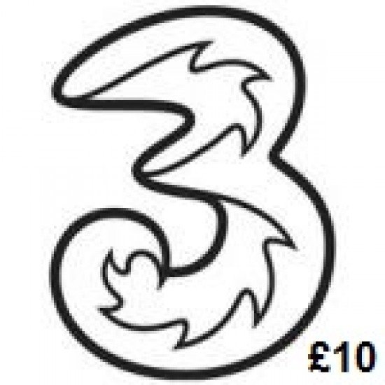 3 Mobile £10 Topup Voucher Code