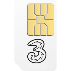 FREE 3 Mobile Pay As You Go SIM