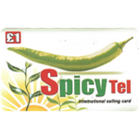 SpicyTel £1 International Calling Card