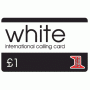 White £1 International Calling Card