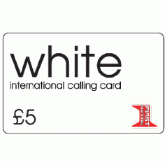 White £5 International Calling Card