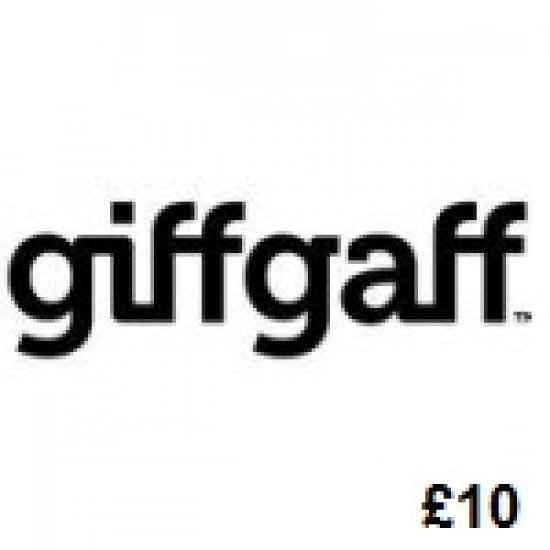 GiffGaff Mobile £10 Topup Voucher