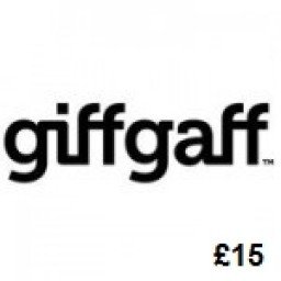 GiffGaff Mobile £15 Topup Voucher