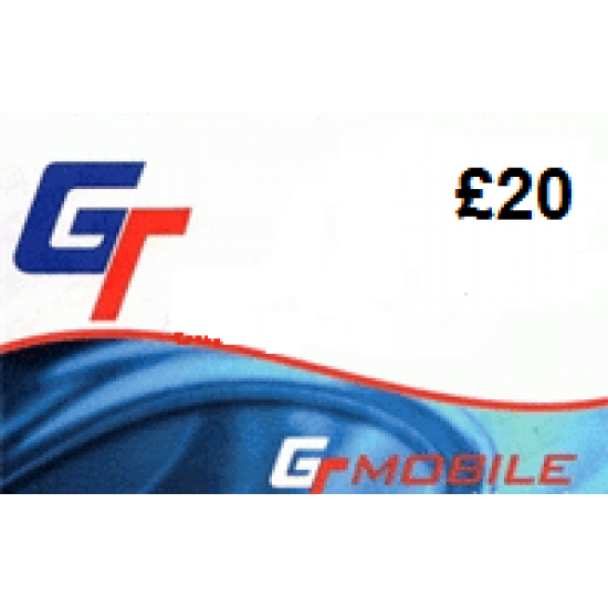 GT Mobile £20 Topup Voucher