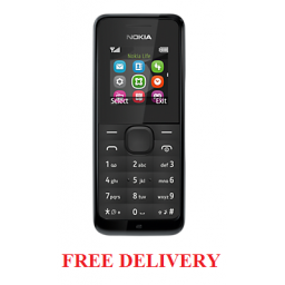 Nokia 105 Pay As You Go Phone - Unlocked - Black