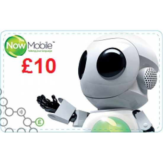 Now Mobile £10 Topup Voucher