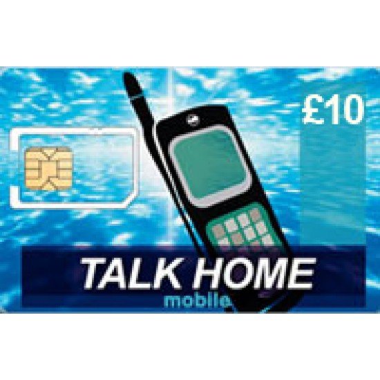 Talk Home Mobile £10 Topup Voucher