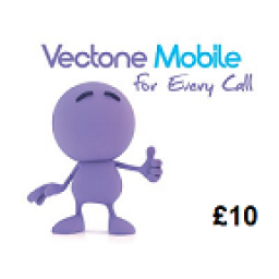 Vectone Mobile £10 Topup Voucher