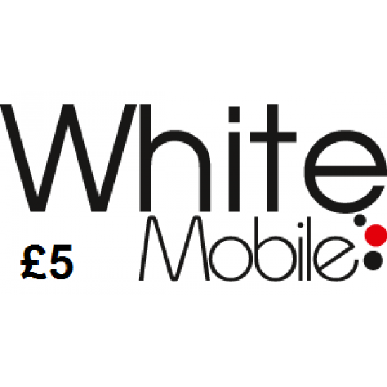 White Mobile £5 Topup Voucher