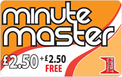 Minute Master £2.50 International Calling Card