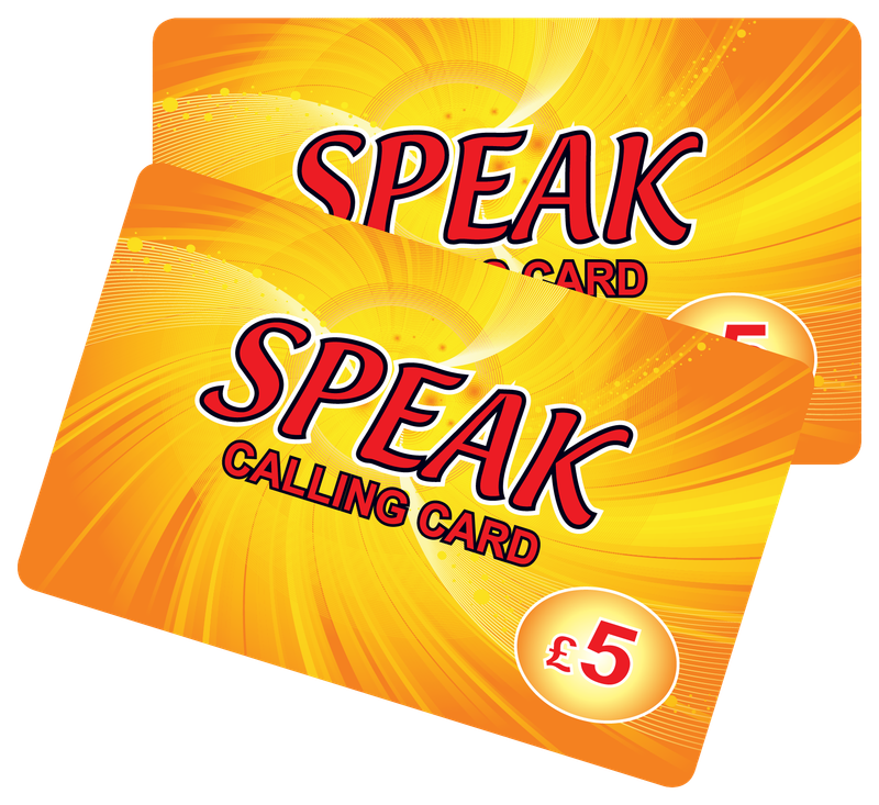Speak £5 International Calling Card
