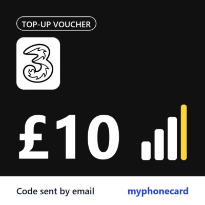 3 Mobile £10 Topup Voucher Code