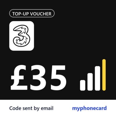 3 Mobile £35 Topup Voucher