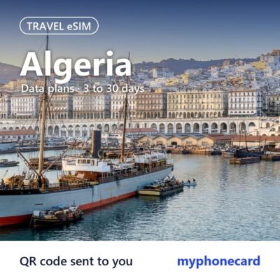 Algeria Travel eSIM – Data Plans from 3 to 30 Days