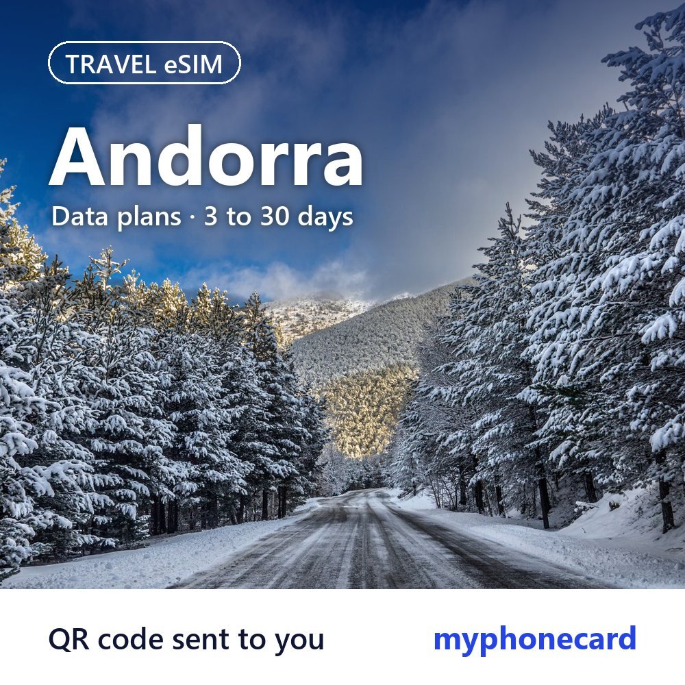 Andorra Travel eSIM – Data Plans from 3 to 30 Days