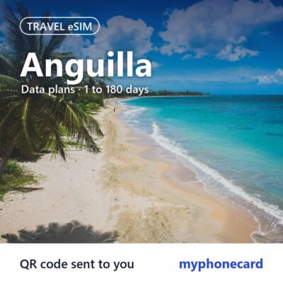 Anguilla Travel eSIM – Data Plans from 1 to 180 Days