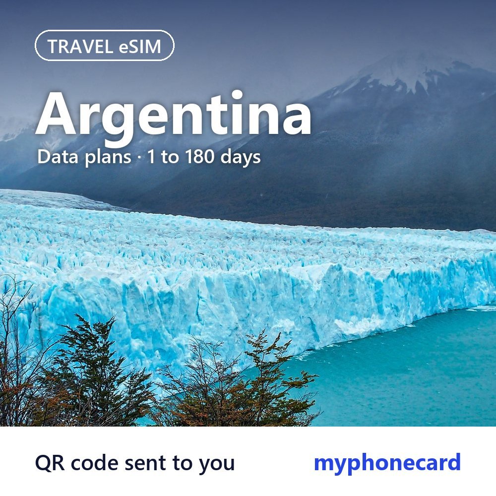 Argentina Travel eSIM – Data Plans from 1 to 180 Days