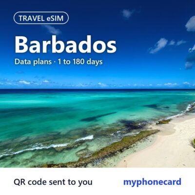 Barbados Travel eSIM – Data Plans from 1 to 180 Days