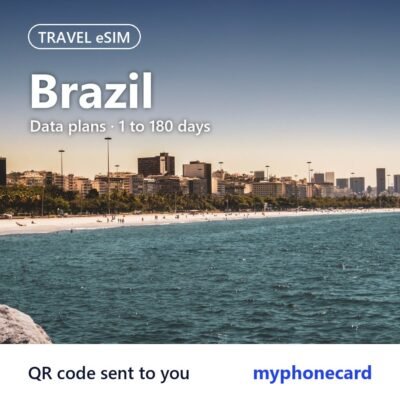 Brazil Travel eSIM – Data Plans from 1 to 180 Days