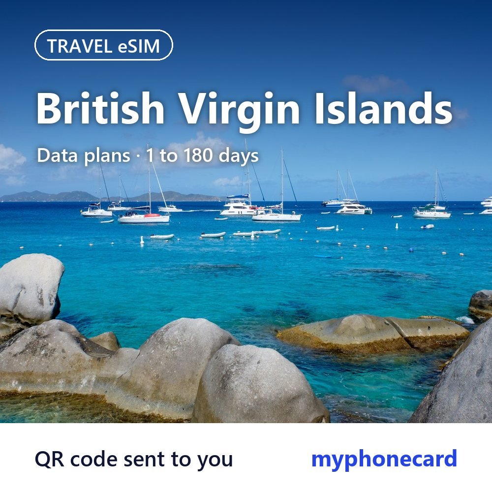 British Virgin Islands Travel eSIM – Data Plans from 1 to 180 Days