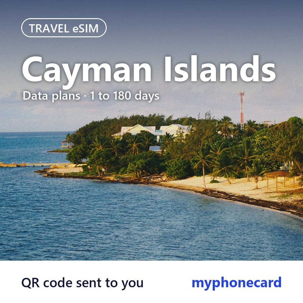 Cayman Islands Travel eSIM – Data Plans from 1 to 180 Days