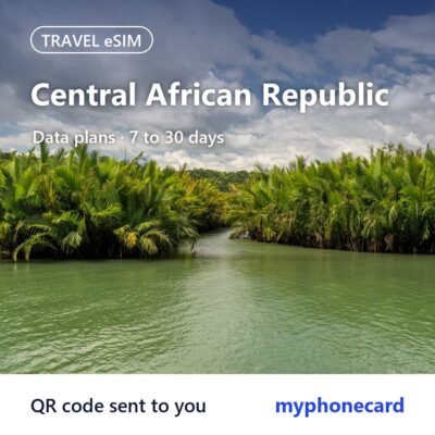 Central African Republic Travel eSIM – Data Plans from 7 to 30 Days