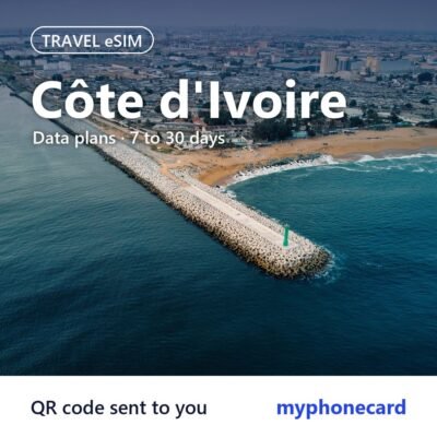 Côte d'Ivoire Travel eSIM – Data Plans from 7 to 30 Days