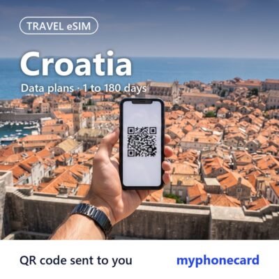 Croatia Travel eSIM – Data Plans from 1 to 180 Days