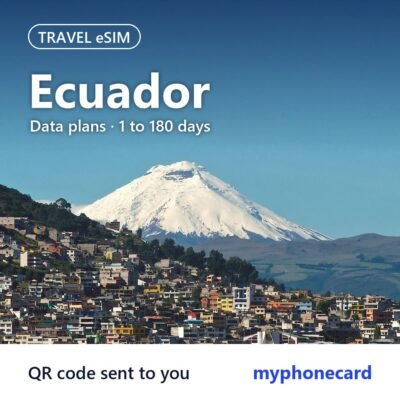 Ecuador Travel eSIM – Data Plans from 1 to 180 Days