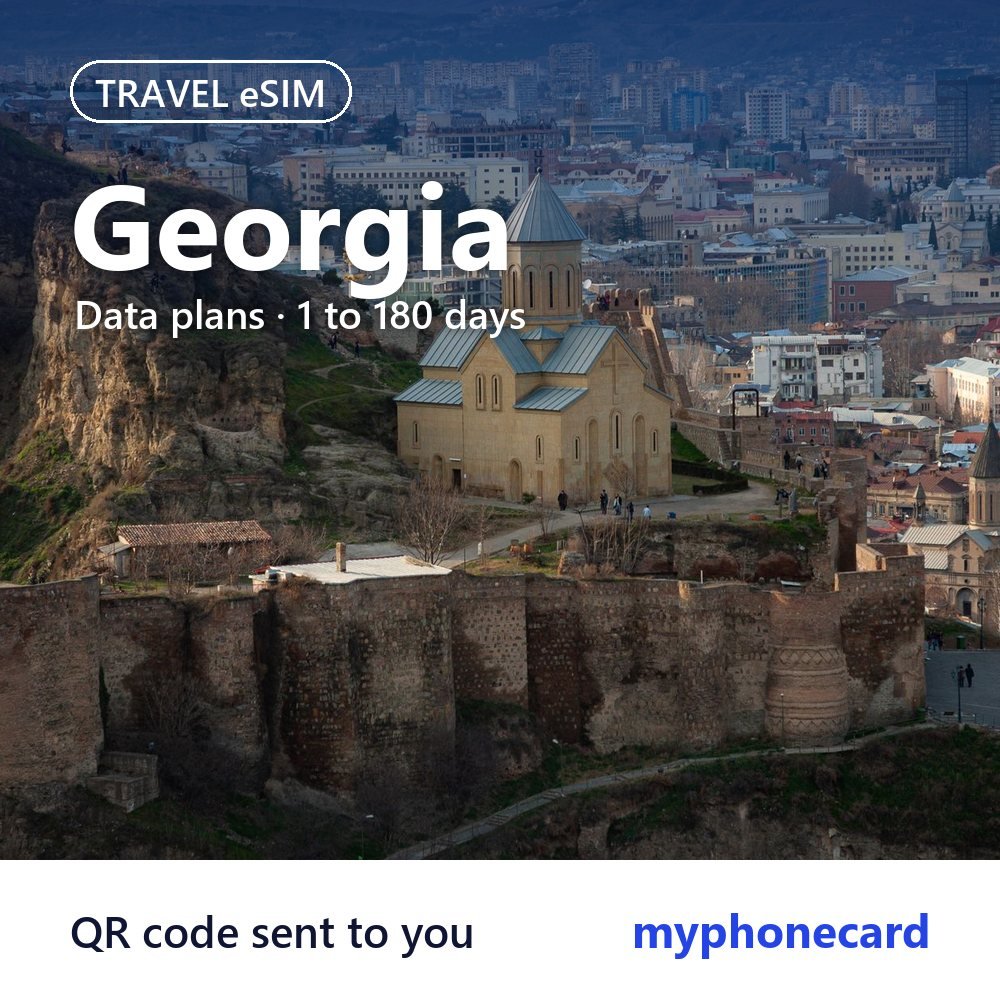 Georgia Travel eSIM – Data Plans from 1 to 180 Days