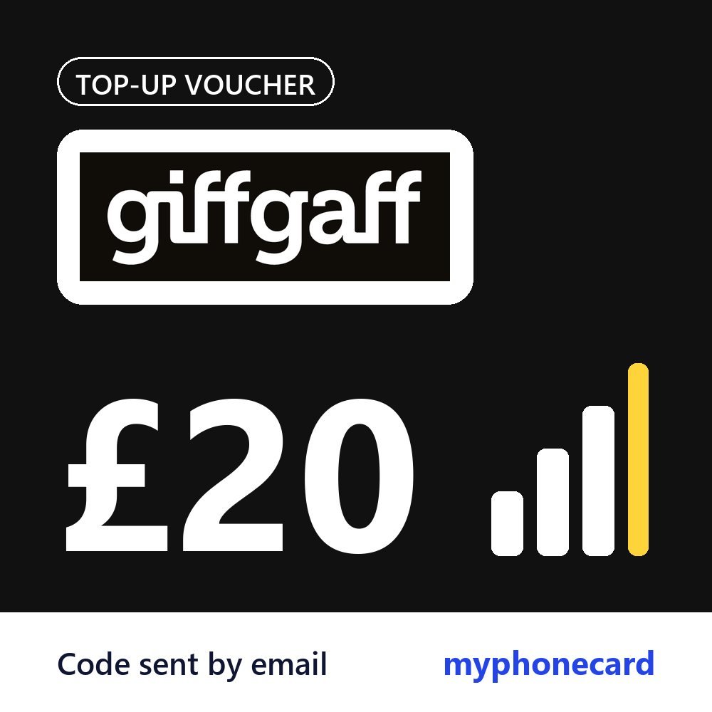 GiffGaff Mobile £20 Topup Voucher