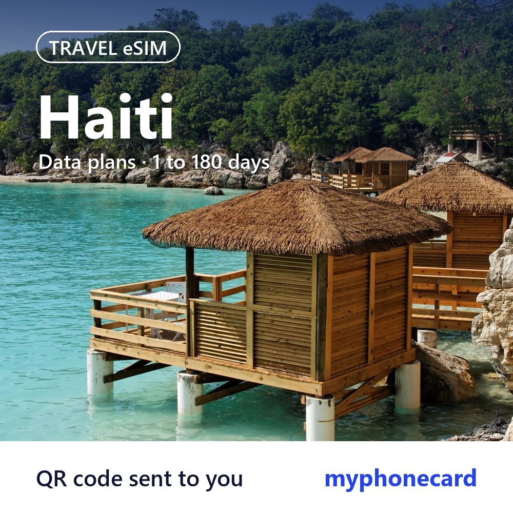 Haiti Travel eSIM – Data Plans from 1 to 180 Days