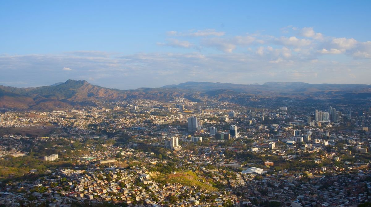 View over Tegucigalpa and the surrounding hills, Honduras