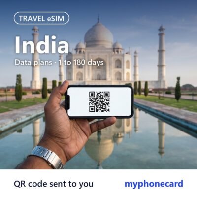 India Travel eSIM – Data Plans from 1 to 180 Days