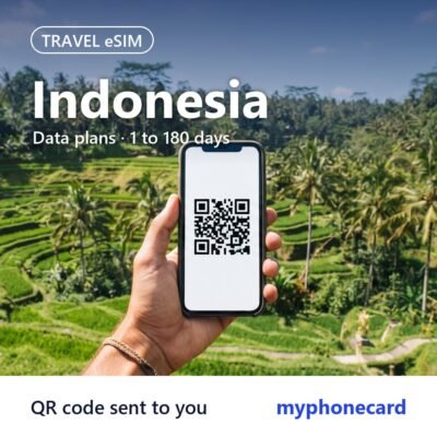 Indonesia Travel eSIM – Data Plans from 1 to 180 Days