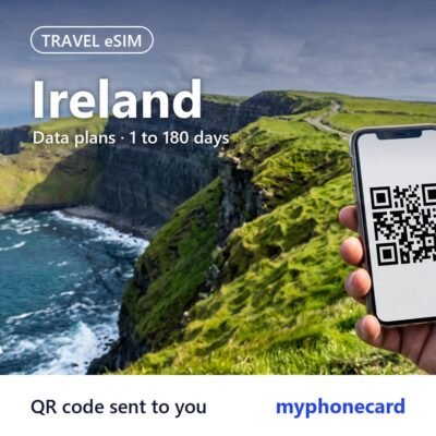 Ireland Travel eSIM – Data Plans from 1 to 180 Days