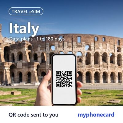 Italy Travel eSIM – Data Plans from 1 to 180 Days