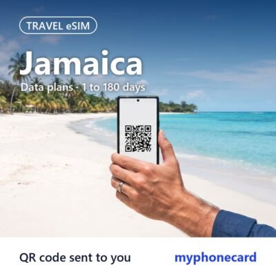 Jamaica Travel eSIM – Data Plans from 1 to 180 Days