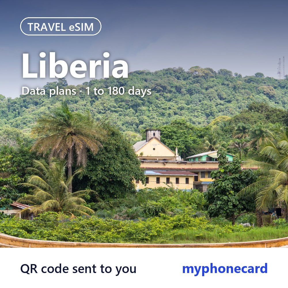 Liberia Travel eSIM – Data Plans from 1 to 180 Days