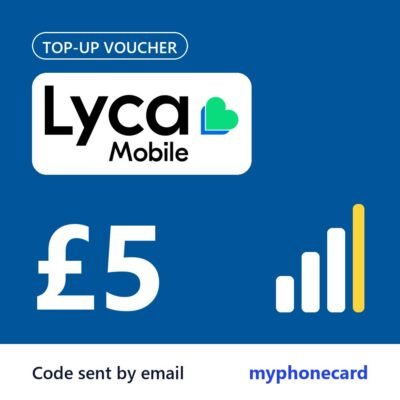 Lycamobile £5 Topup Voucher