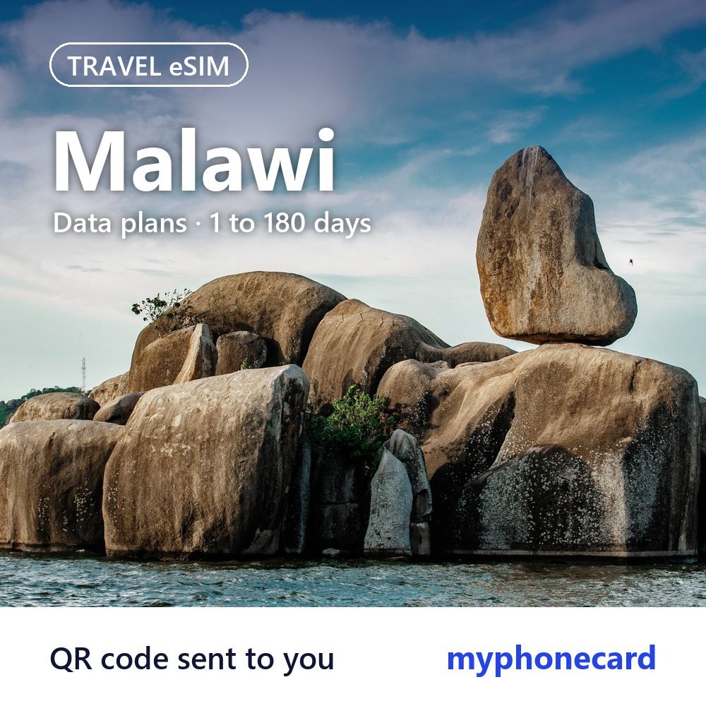 Malawi Travel eSIM – Data Plans from 1 to 180 Days