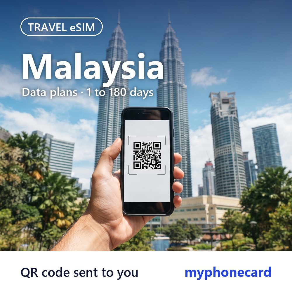 Malaysia Travel eSIM – Data Plans from 1 to 180 Days