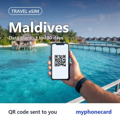Maldives Travel eSIM – Data Plans from 1 to 180 Days