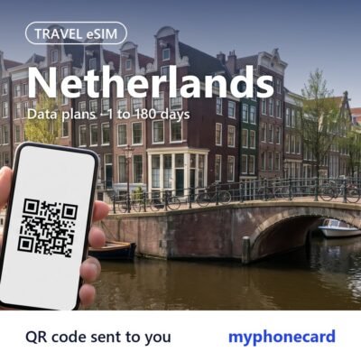 Netherlands Travel eSIM – Data Plans from 1 to 180 Days