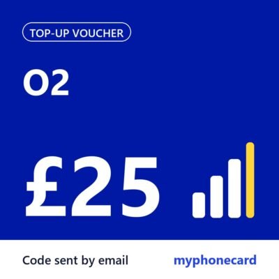 O2 Mobile £25 Topup Voucher
